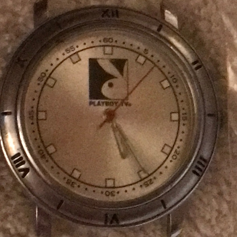Playboy watch and bracelet together